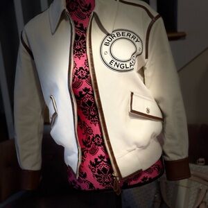 Burberry Women's Canvas & Leather Logo Jacket
